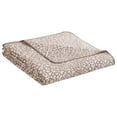 thumbnail image 3 of DESIGN STUDIO Leopard Cocoa 3-Piece All-Season Soft Woven Matelasse Jacquard Reversible Cotton Blend Quilt Set - Full/Queen, 3 of 5