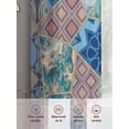 thumbnail image 5 of Boho Geometric Sheer Curtains 108 Inch Length 2 Panels Set, Southwest Abstract Traditional Art Voile Window Treatment Semi Sheer Long Curtains Drapes for Bedroom/Living Room/Kitchen 52"x108"x2, 5 of 7