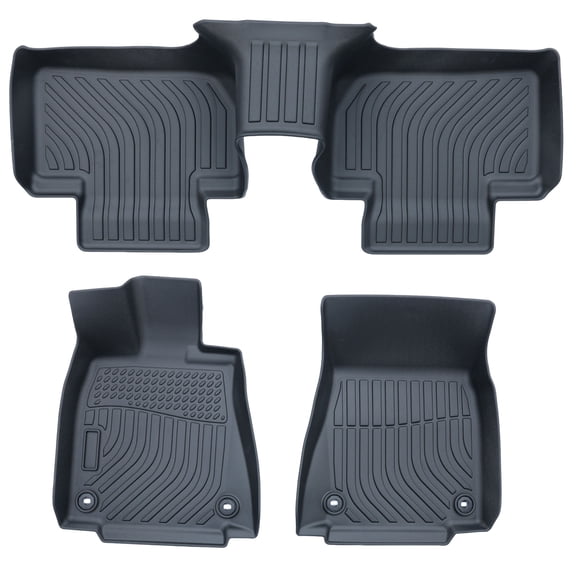 Geabo 3Pcs Car Floor Mats All Weather Waterproof Anti Slip for 2015-2024 Lexus IS200t IS250 IS300 IS350 RWD