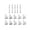 White Nickle, variant on 10 Sets Metal Zipper Head Slider Zipper Bottom Sliders Head Sliders Retainer Insertion Pin Zipper Stopper for DIY Sewing