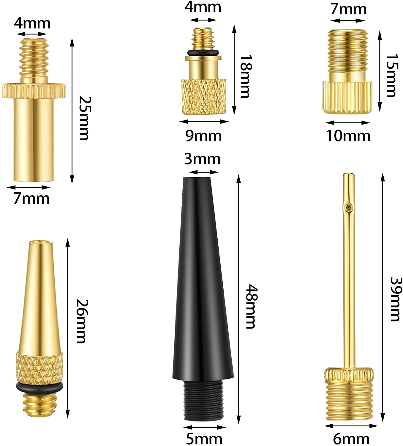 EAYY 32 Pieces Presta Valve Adaptor 
