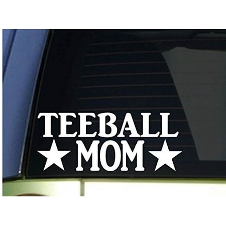 Teeball Mom sticker *H310* 8.5 inch wide vinyl baseball little league glove