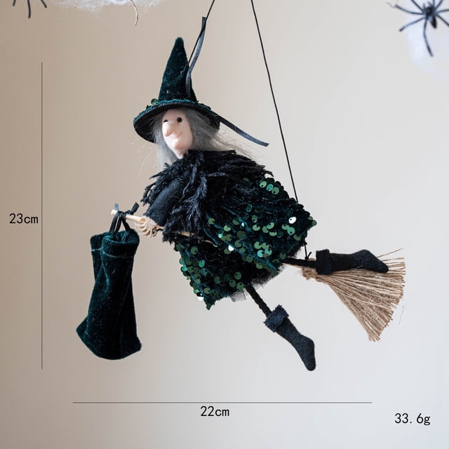 Decoraciones de Halloween, adornos colgantes de Halloween, regalos de Halloween, decoración de Halloween, bolsa de regalo, sombrero de bruja, mago, maquillaje, accesorios de disfraz, diseño de escena,