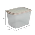 thumbnail image 4 of Caja Organizadora Polycar Multiusos Transparente Tapa Gris 60 Litros, 4 of 4