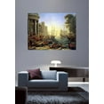 thumbnail image 2 of Wallhogs Lorrain Seaport with The Embarkation of St. Ursula (1641) Poster Wall Mural, 2 of 2