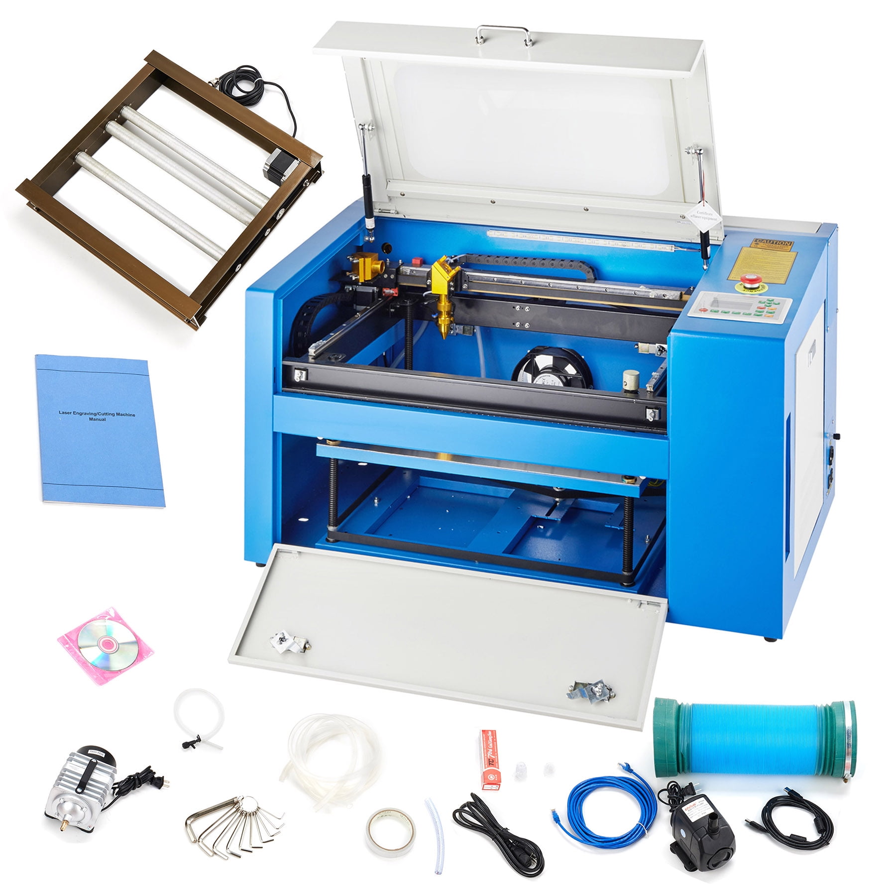 Motor Tek 50W CO2 Laser Engraving Machine Engraver Cutter with