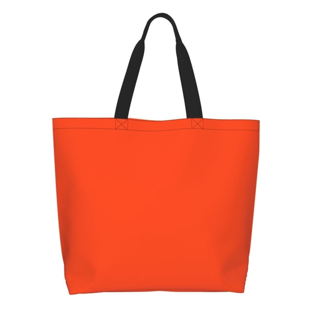 Easygdp Orange Bolsas Tote para Mujer, Bolsos de Hombro para Viaje, Bolsos de Mano de Gran Capacidad para Compras y Trabajo