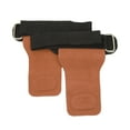 1 Pair Weight Lifting Grip Straps Double Cowskin Deadlifts Pull Up