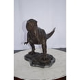 thumbnail image 4 of Nifao Tyrannosaurus Rex Dinosaur Bronze Statue – Home Decor Sculpture, 31"L x 12"W x 15"H, 4 of 11