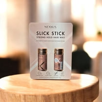 Nexxus Slick Stick Strong Hold Hair Wax, 2-Pack, 2.33 oz Each – 72H Humidity Shield, 48H Frizz Control