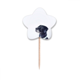thumbnail image 1 of Perro Blanco animal fotografía Selección de pastelitos Star lable Flag en palillos de dientes, 1 of 3