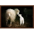 thumbnail image 2 of Sheep with a Lamb Standing in the Doorway of the Barn Maternal Instinct, Animals Framed Art Print Wall Art by Katarzyna Mazurowska Sold by Art.Com, 2 of 6