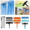 thumbnail image 4 of Adjustable Window Cleaning Squeegee Kit - 63 Inch Telescopic Pole with 2-in-1 Tool for High Windows, Shower Glass, Tiles, Car Windshield & Wall Cleaning, 4 of 4