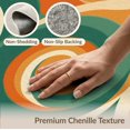thumbnail image 6 of ODIKA Orange Burnt Vintage Rhythmic Motif Creamy Beige Deep Crisp Retro Non-Slip Low Profile for Hallway, Study Room, Playroom, 6 of 7