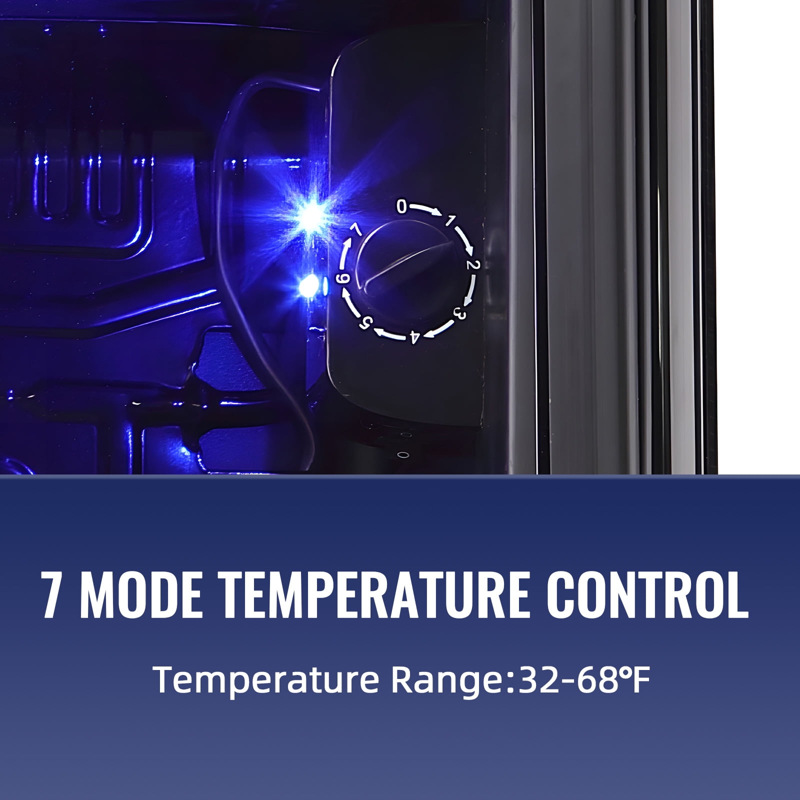 TACOOL Small Beverage Cooler 130 Can Beverage Refrigerator Cooler, 3.5 Cu.Ft Drink Mini Fridge Glass Door for Soda Beer Black