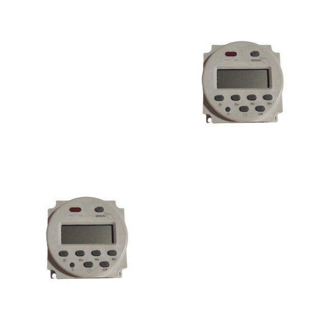 Seitruly Interruptor de tiempo, caja de publicidad ajustable Digital, lámpara, temporizador, relé, reemplazo electrónico, de 12V 2piezas