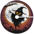 thumbnail image 1 of FMSHPON Happy Halloween Xmas Christmas Tree Skirt Stand Mat for Holiday Party Decoration Indoor Outdoor 36 inches, 1 of 6