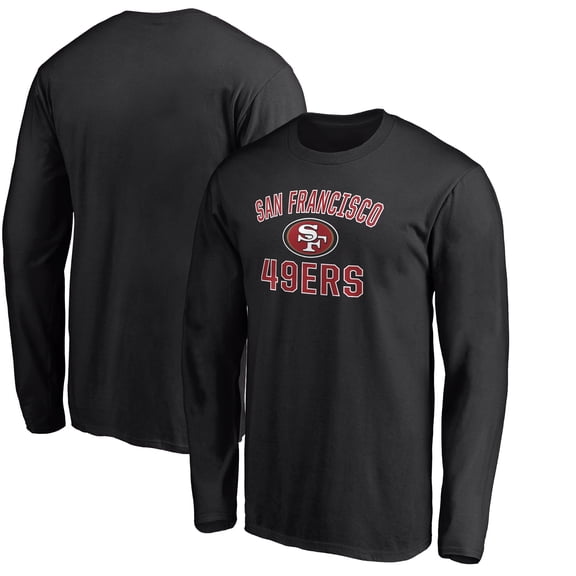 Men's Black San Francisco 49ers Victory Arch Long Sleeve T-Shirt