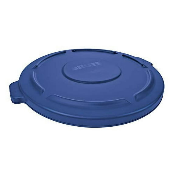 Rubbermaid Commercial Products FG263100BLUE BRUTE Heavy-Duty Round Trash/Garbage Lid, 32-Gallon, Blue