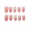 thumbnail image 1 of 24 Pcs Faux Ongles en Forme de Fleur, Patch de Manucure Mode, Gain de Temps, 1 of 5