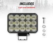 Type S Elevate 4 inch x 3 inch Flood Beam Pod Light Set with Harness Kit - DOT Compliant - 2,400 Total Raw Lumens, Waterproof, Die-Cast Off-Road Lights for Truck, Jeep, UTV, ATV, SUV, 2 Pack