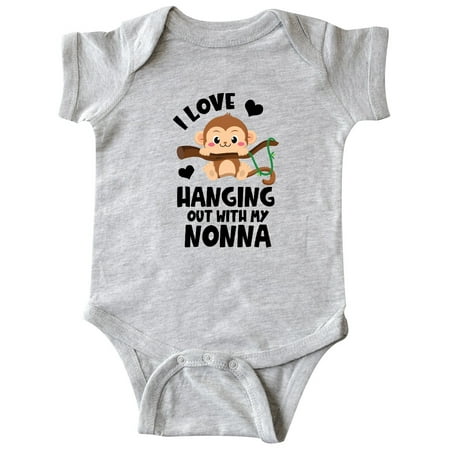 

Inktastic Monkey I Love Hanging out with My Nonna Gift Baby Boy or Baby Girl Bodysuit