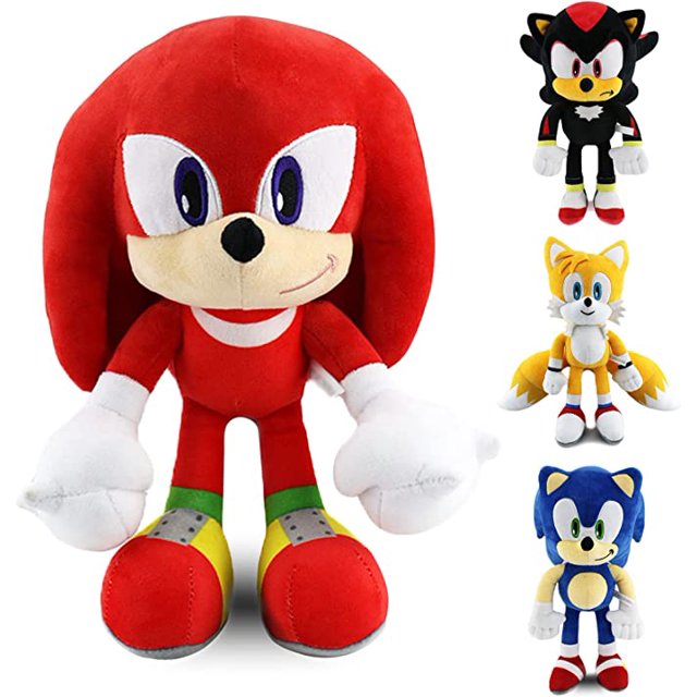 Juguetes de peluche para Hedgehog,12 pulgadas personajes de dibujos animados,Juguete de Peluche Suave para Sala de Estar,Oficina,Coche,Regalos navideños perfectos Para Niños y Niñas (Rojo) oso de fresa Juguete