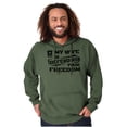 thumbnail image 4 of US Army Logo Wife Defending Freedom Men's Big & Tall Graphic Hoodie Brisco Brands 2X, 4 of 4
