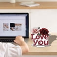 thumbnail image 3 of BotaniNest Valentine’s Day 2D Acrylic Stand Desktop Ornament Home Tabletop Display 3D Structure For Couple, 3 of 5
