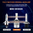 thumbnail image 2 of For 2007-2020 Nissan Versa Headlights 9003/H4 LED High/Low Beam H11 Fog light Bulbs 4pc, 2 of 12