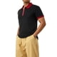 thumbnail image 4 of Sunloudy - Polo para hombre con cremallera de un cuarto, casual, manga corta, cuello de solapa, color en contraste, tops ajustados Sunloudy moda, 4 of 10