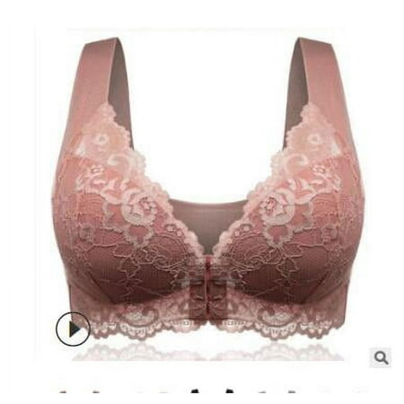 GZWYHT Bralettes for Women Clearance Bras for Women women Intimates Backless Bra Wireless Bras Push Up Bra Pink 4XL