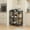 Black-3-3, variant on 3/4/5-Tier Portable Multifunctional Storage Rack, Floor-Standing with Lockable Wheels, Space-Saving, No Assembly, Foldable Shelf with Durable Carbon Steel Frame for Bedroom, Balcony, Garden