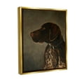 thumbnail image 4 of Stupell Industries Traditional Pointer Dog Portrait Animals & Insects Painting Gold Floater Framed Canvas Art Print Wall Art, 17 x 21, 4 of 10
