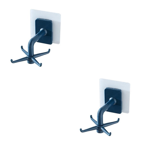 Moyic Ganchos de pared de 4 garras, soporte de almacenamiento de herramientas de cocina, colgador de utensilios de cocina multifuncional giratorio de Azul 2piezas Moyic CBP312389