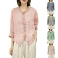 thumbnail image 1 of Tops de punto para mujer,Blusa bordada de manga corta para mujer, cuello redondo, tela de imitación de marco, ropa informal, sopatenor, 1 of 7