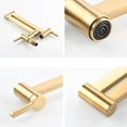 thumbnail image 5 of Wall Mounted Cold Water Faucet Kitchen Sink Faucets Brass Folded Single Hole Wall Mount Kitchen Faucets-Gold, 5 of 7