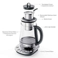 thumbnail image 2 of BUYDEEM K2423 Tea Maker, Durable 316 Stainless Steel & German Schott Glass Electric Kettle, Removable Infuser, Auto Keep Warm, BPA Free, 1.2L, 2 of 3