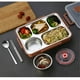 thumbnail image 4 of Billuyoard Fiambrera Caja de alimentos a prueba de fugas de acero inoxidable Contenedor de almacenamiento de comidas con aislamiento térmico, Verde, L Suministros térmicos marrón L Billuyoard HA006687-08, 4 of 6