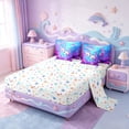 thumbnail image 3 of Manfei Kids Cute Axolotl 7 Pieces Bedding Comforter Set,Ocean Sealife Full Bedding Set For Girl,Kawaii Animal Cartoon Salamander Fitted Sheet Flat Sheet For Teens,Bed Set Bedroom Decor Reversible, 3 of 8