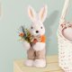 thumbnail image 1 of Muñeco de conejo de Pascua de peluche, adorno de de Pascua, adorno para sofá, centro de mesa, de pie de Pascua de dibujos animados 11cmx10cmx26cm, 1 of 8