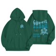 thumbnail image 2 of Pavied Chandails à Capuchon pour Femmes, Chandails à Capuchon Graphiques, Mode Décontractée Imprimé Floral Lettre Manches Longues Col Rond Sweat à Capuche avec Cordon, Chandail en Molleton pour Femmes, Pull à Capuche pour Femmes, Tenues d'Automne, Vert L, 2 of 7