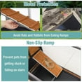 thumbnail image 6 of Aivituvin 2-Story Rabbit Cage with Chew-Proof Metal Frame for Indoor/Outdoor 62" Bunny Hutch Guinea Pig Wooden Cages with Wheels & 2 Removable Trays, 6 of 10