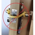 thumbnail image 3 of shiyou-Lockdown Bandes Magnétiques Dispositifs de Sécurité de Porte Bandes Magnétiques Fines École Bureau Urgence Verrouillage Rapide Facile Loquet de Porte Version Texte Blanc (6), 3 of 4
