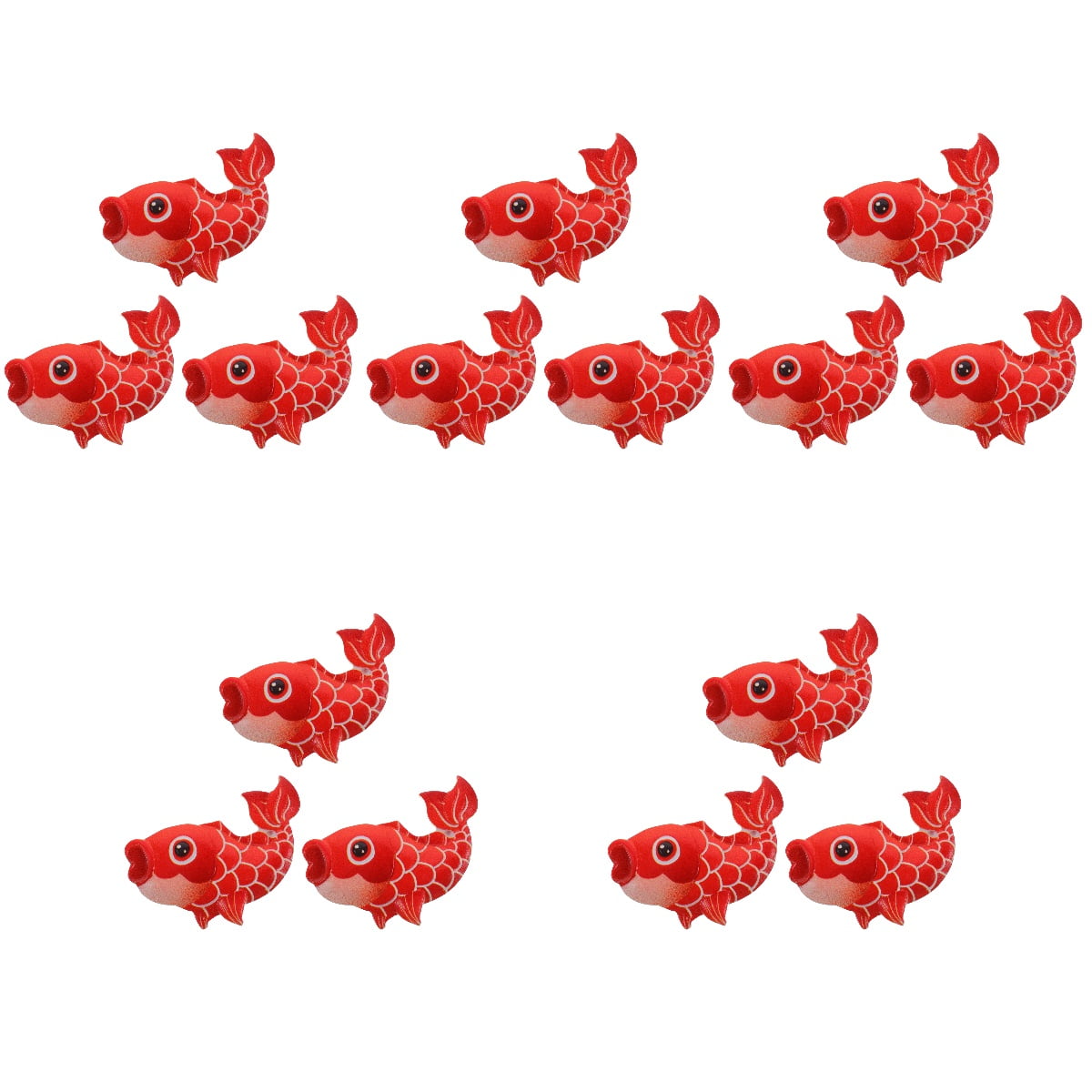 Masteelf 15 pcs Cartoon Fish Refrigerator Magnets Lifelike Fridge Fish Shaped Magnets for Decoration