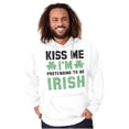 thumbnail image 5 of Funny Kiss Me I'm Irish St Patricks Hoodie Sweatshirt Women Men Brisco Brands S, 5 of 6