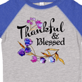 thumbnail image 4 of Inktastic Thankful and Blessed Inspirational Saying with Flowers Boys or Girls Toddler T-Shirt, 4 of 5