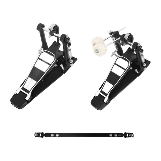 2 piezas Doble Pedal Drum Tambor Reemplazo de patada Portable Estabilizadores de piso de aluminio profesional para regalo de bateristas profesionales