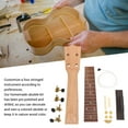 thumbnail image 3 of Make Your Own Ukulele Kit, Wooden Professional Ukulele Neck Kit Easy Assembly 21in Fine Workmanship  for Home Activities, 3 of 7