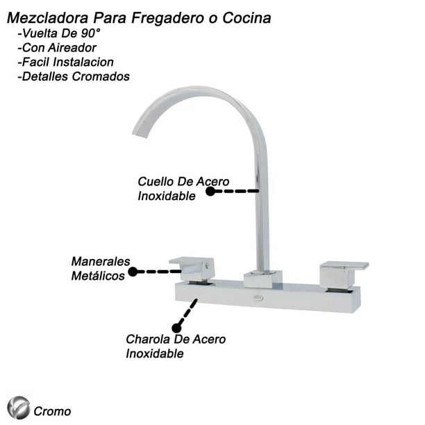 Fregadero Acero Inoxidable Llave Mezcladora De Cocina Llave